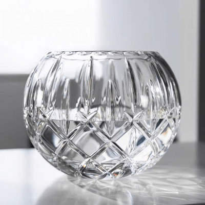 Lọ hoa cầu tròn pha lê Bohemia Sheffield 17,5cm thumb