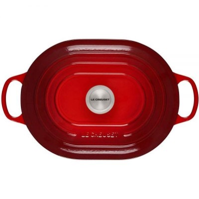 Chảo gang chữ nhật LeCreuset Bratreine 37x29cm Kirsche màu đỏ thumb