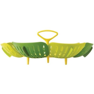 Xửng hấp Joseph Joseph 45030 Bloom™ VE 3 bằng silicon màu xanh lá có thể gập lại thumb