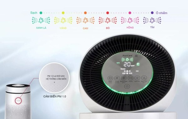 Lọc không khí 2 tầng LG AS303DWFA màu trắng thumb