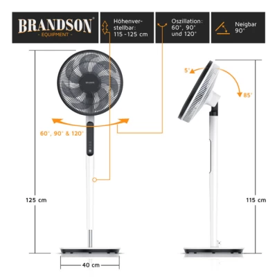 Quạt cây Brandson DC ECO siêu êm ái, tiết kiệm điện màu trắng thumb