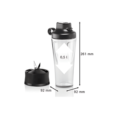 Bình thay thế và lưỡi dao có đế cho máy xay sinh tố BOSCH VitaPower Serie 4, Serie 2 & OptiMUM Serie 8 thumb