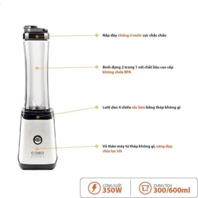 Máy xay sinh tố Caso B350 Single-Serve Mix & go nội địa Đức thumb