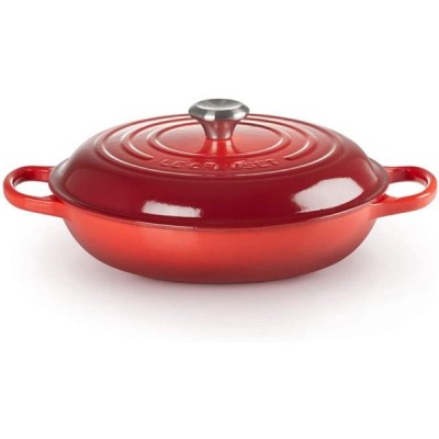Nồi gang Le Creuset Gourmet Profi 30cm màu đỏ cherry