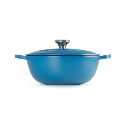 Nồi sâu lòng Le Creuset La Marmite 26cm màu xanh nước biển marseille thumb