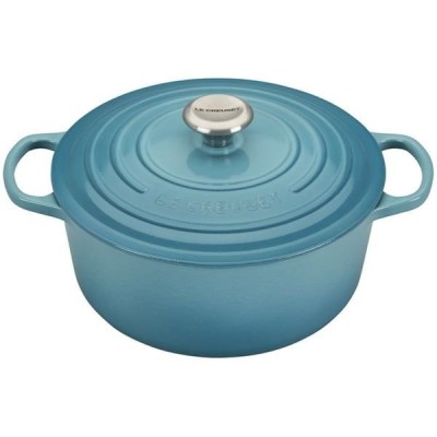 Nồi gang oval Le Creuset 29cm màu xanh ngọc caribe blue