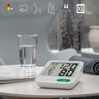 Máy đo huyết áp bắp tay Medisana BU586 có giọng nói thumb