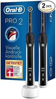 Set 2 bàn chải điện ORAL-B Pro 2 2900 màu đen