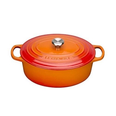 Nồi gang oval Le Creuset 31cm màu cam orange