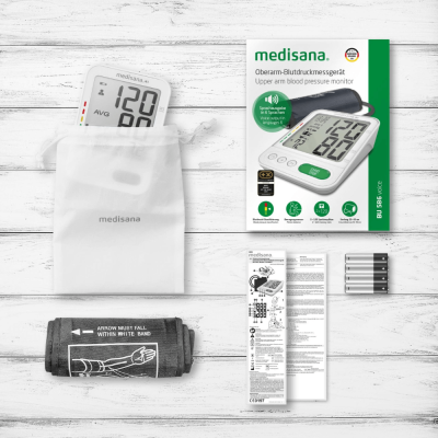 Máy đo huyết áp bắp tay Medisana BU586 có giọng nói thumb
