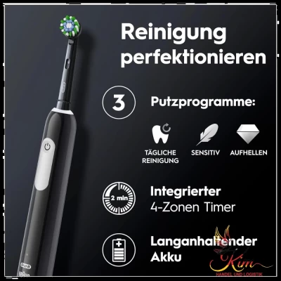 Bàn chải điện ORAL-B Pro Series 1 Plus màu đen (kèm 2 đầu bàn chải thay thế) model 2023 thumb