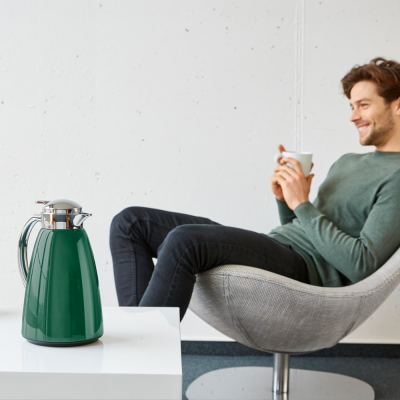 Bình giữ nhiệt Emsa Campo Quick Tip 1L màu xanh lá cây nội địa Đức