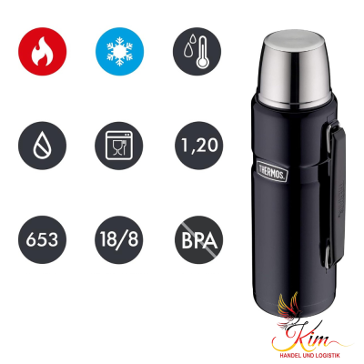 Bình giữ nhiệt Thermos 24H 1,2L màu xanh thumb