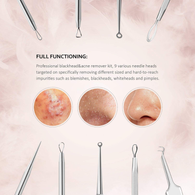 Bộ nặn mụn và nhíp IZUKU 6 món nội địa Đức thumb