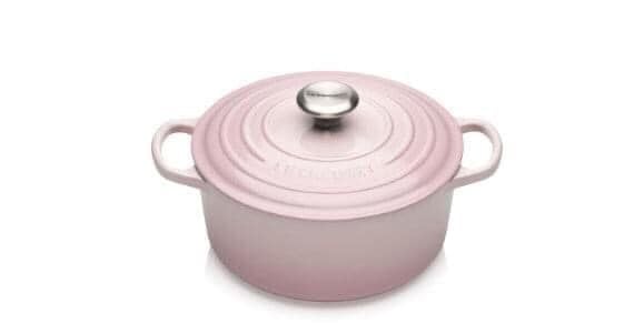 Nồi gốm đá mini Le Creuset Cocotte 10cm 0,2L màu hồng vỏ sò