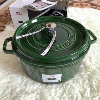 Nồi gang STAUB Cocotte xanh húng 20cm