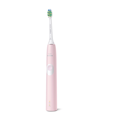 Set 2 bàn chải điện cao cấp Philips Sonicare 4300 HX6800/35 màu hồng và đen kèm hộp đựng du lịch thumb