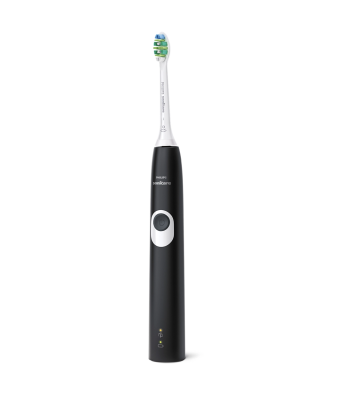 Set 2 bàn chải điện cao cấp Philips Sonicare 4300 HX6800/35 màu hồng và đen kèm hộp đựng du lịch thumb