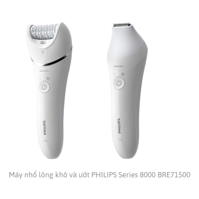Máy nhổ lông khô và ướt PHILIPS Series 8000 BRE715/00 thumb