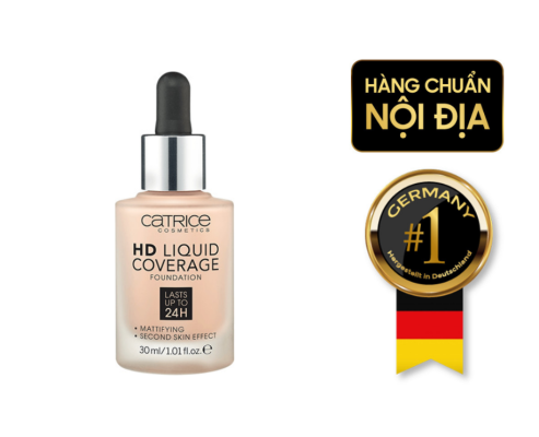 Kem nền cho da dầu CATRICE HD tone 01 liquid Coverage Foundation Last Up to 24H thumb