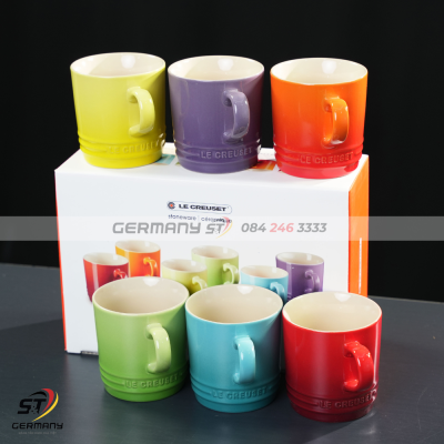 Set 6 cốc Lecreuset cầu vồng 200ml nội địa Đức
