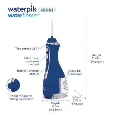 Tăm nước không dây Waterpik WP-563EU màu xanh thumb