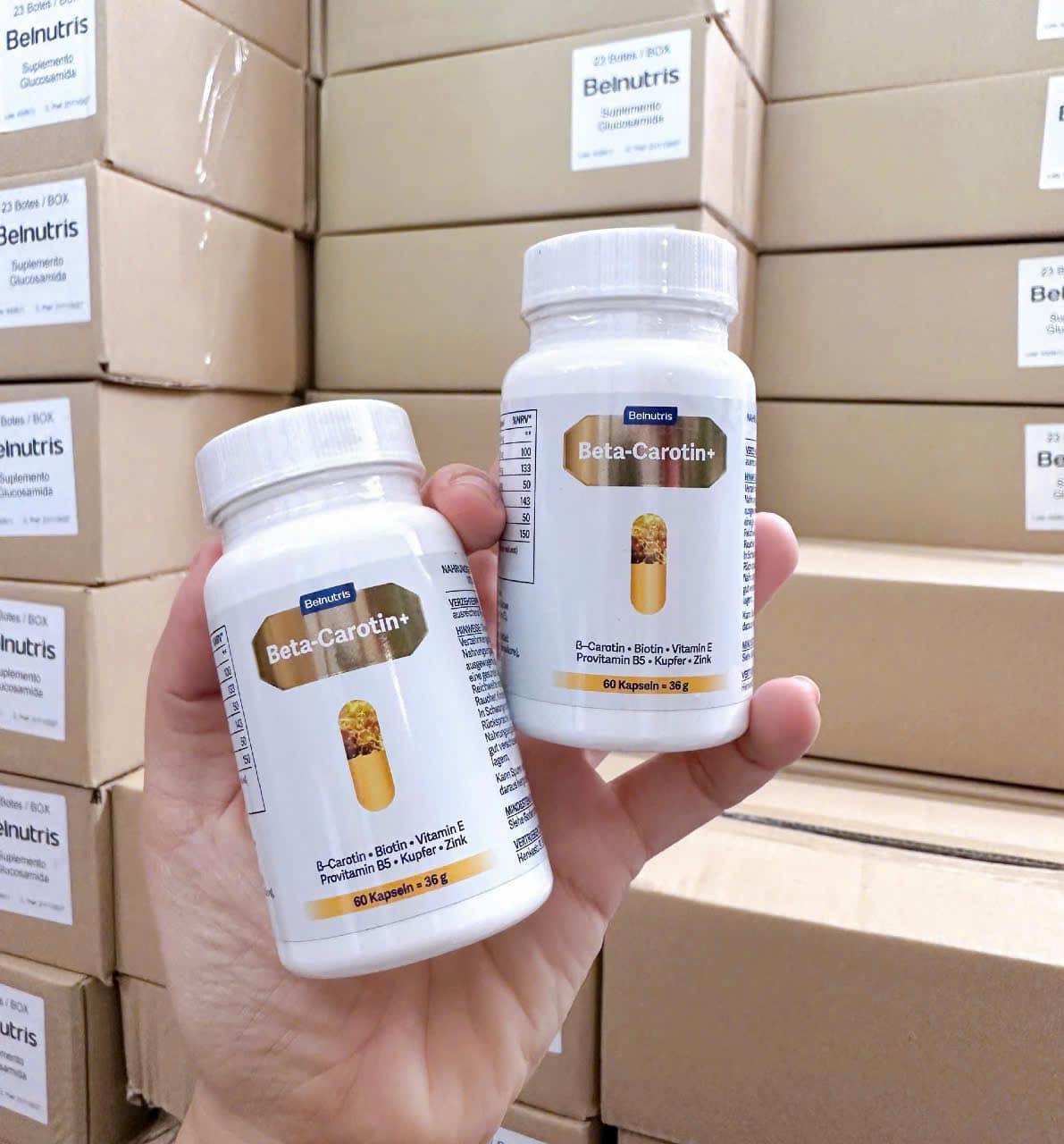 Viên uống chống nắng Beta-carotin+  Belnutris, hộp 30 viên