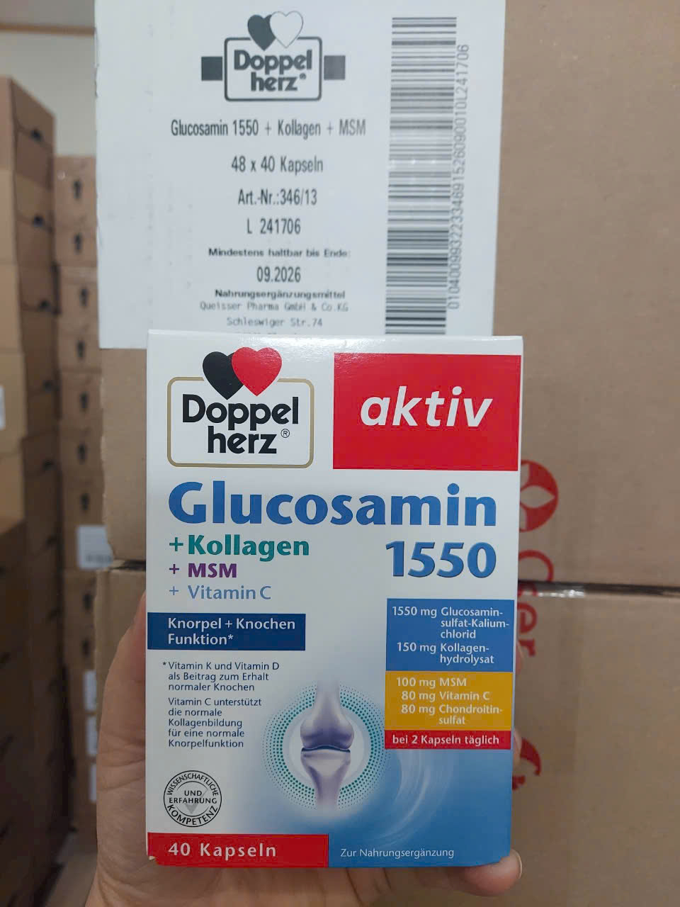 Glucosamin 1550 + Kollagen + MSM + Vitamin C