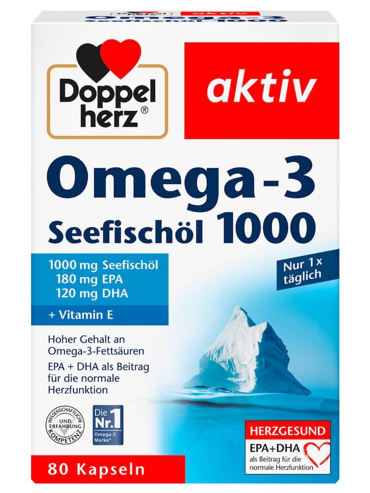 Viên uống Omega-3 Seefischol 1000 Kapseln 80 viên (Hộp)