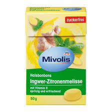 Viên ngậm gừng-cam-chanh Mivolis 50g