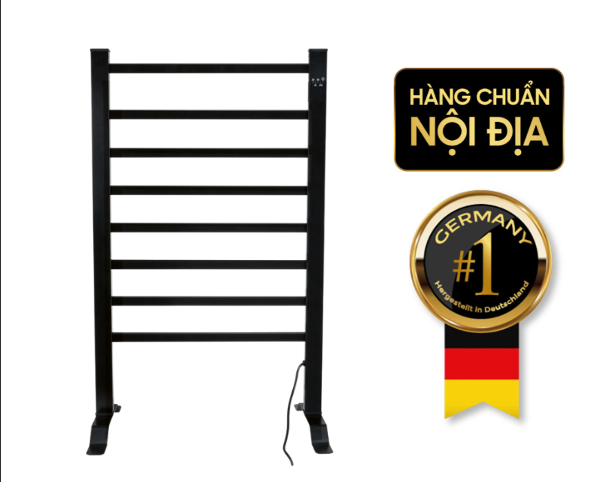 Thanh sưởi , giá sấy khăn nhà tắm, phòng bếp Silvercrest Germany màu đen