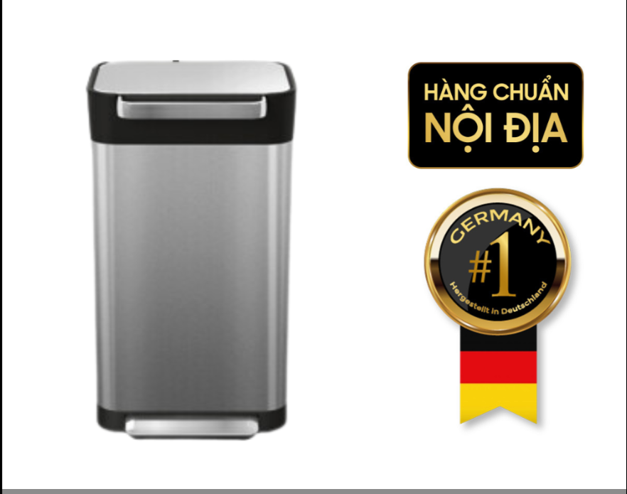Thùng rác nén rác và khử mùi Joseph Joseph Titan 30L Steel 30030