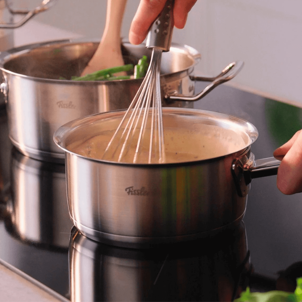 Bộ nồi Fissler Profi set 5 món kèm quánh vung kính made in Germany