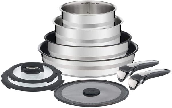 Bộ nồi chảo TEFAL Ingenio Jamie Oliver 9 món L95691