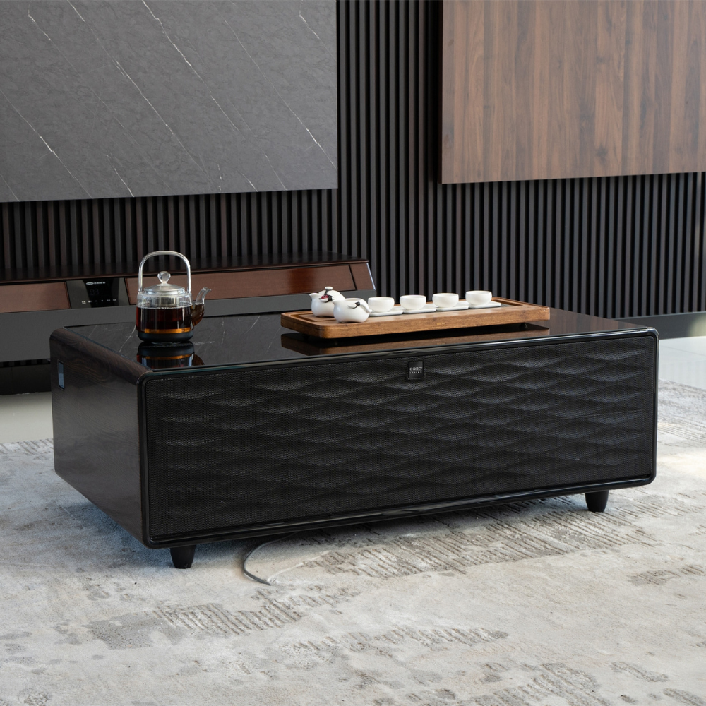 Bàn trà tích hợp CASO Sound & cool màu nâ