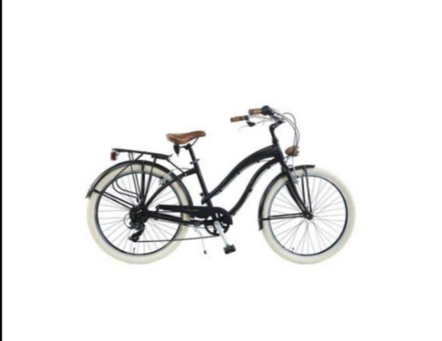 Xe đạp nữ Cruiser Dame Matt Schwarz (gióng cong) – màu đen (dành cho chiều cao từ 155 – 175 cm)