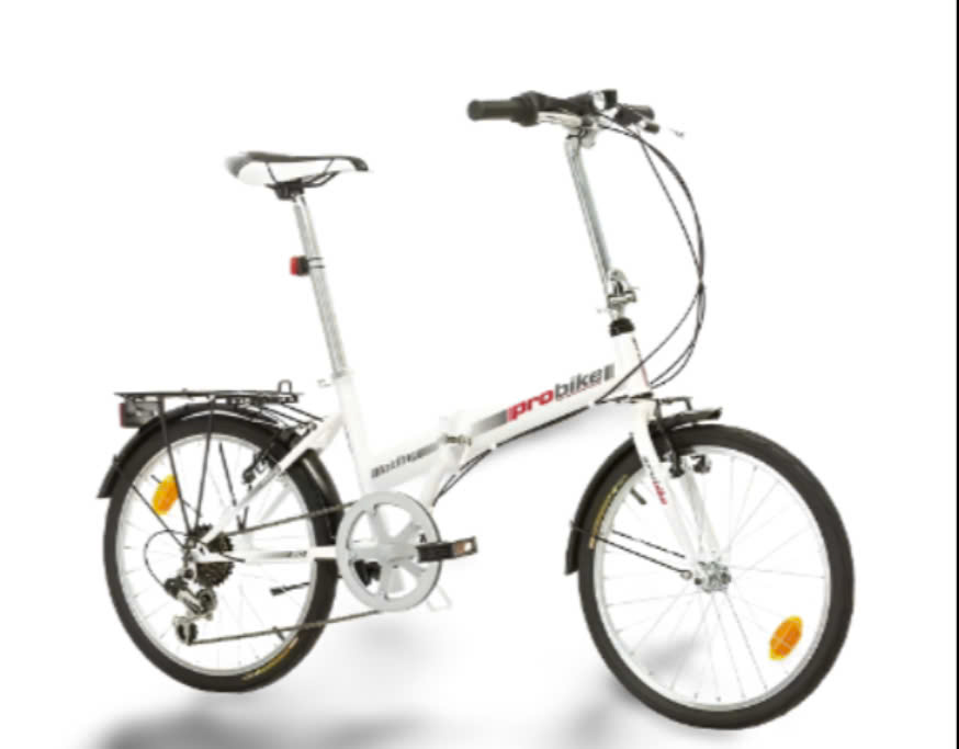 Xe đạp gấp gọn siêu cao cấp Probiker nội địa Đức (Màu trắng)
