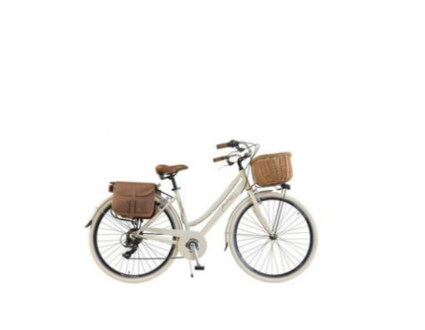 Xe đạp Retro Donna Alluminio Panna màu kem