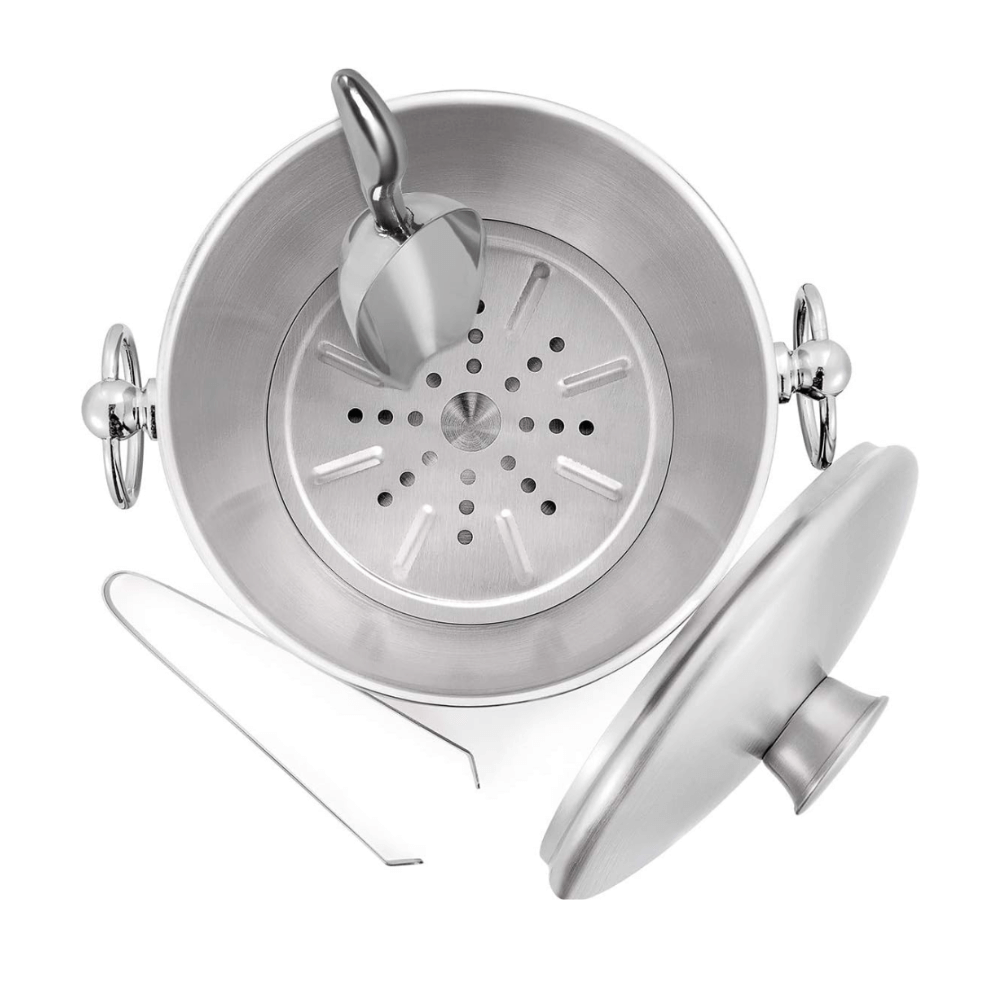 Xô đá ủ lạnh rượu Wenegg 3L màu bạc