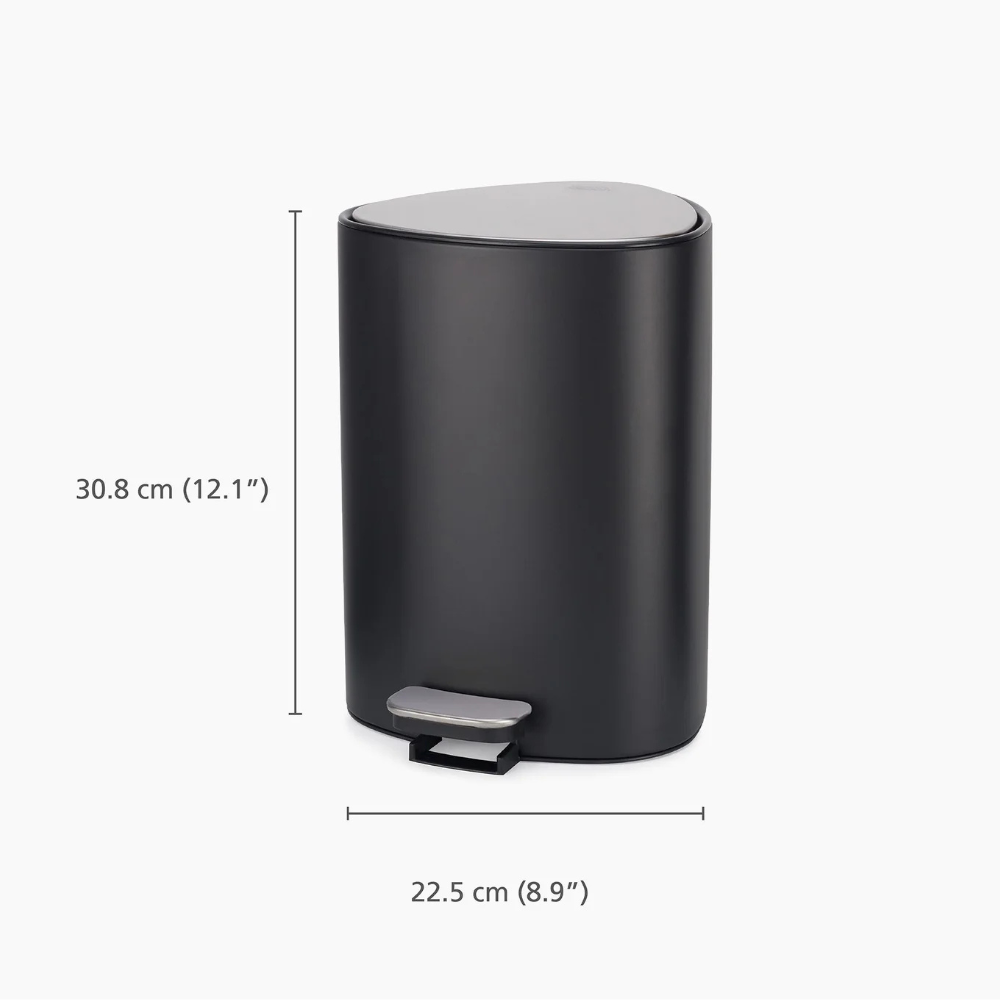 Thùng rác có bàn đạp Joseph Joseph 70595 EasyStore 5L màu đen nhám