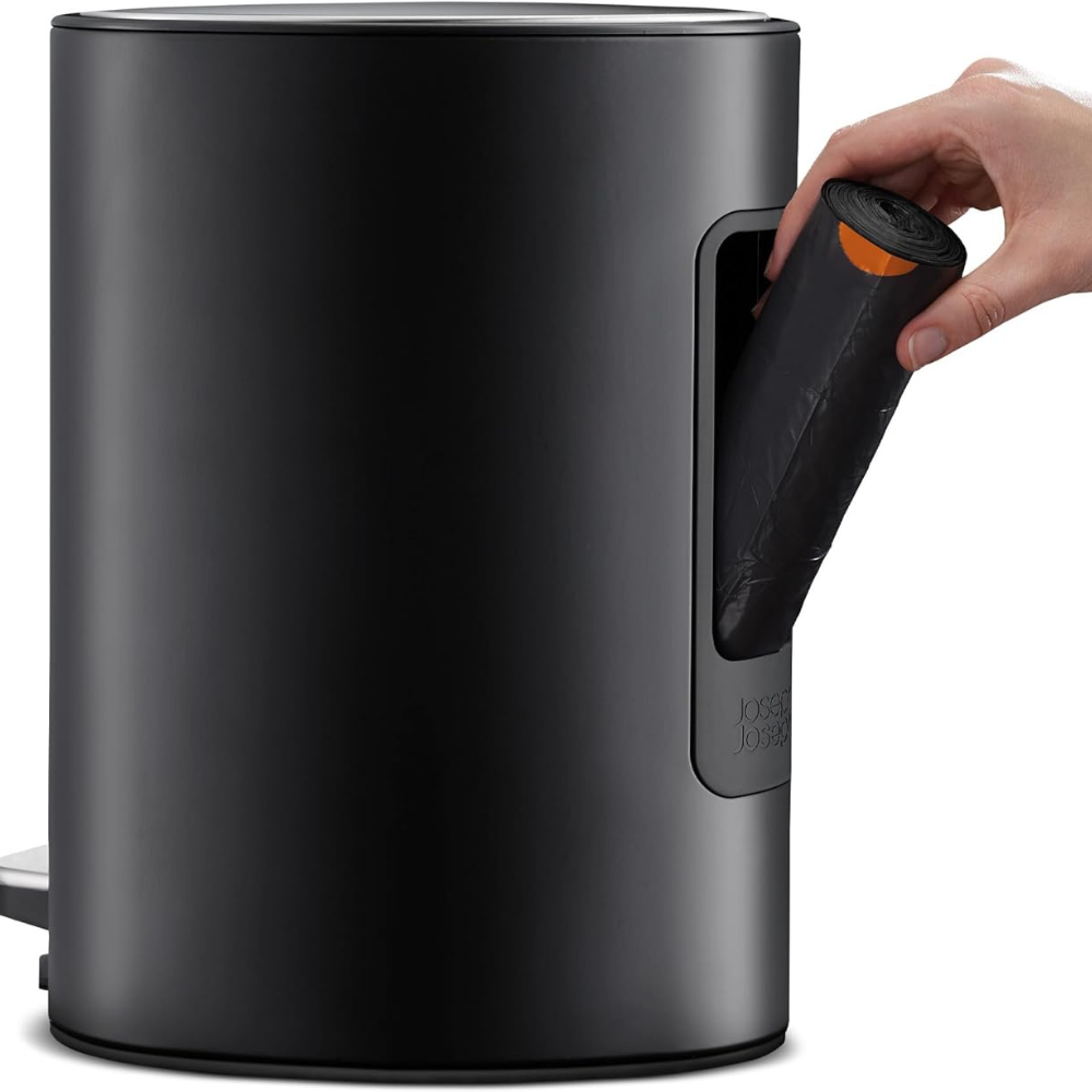 Thùng rác có bàn đạp Joseph Joseph 70595 EasyStore 5L màu đen nhám