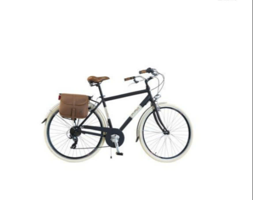 Xe đạp Retro Man Aluminium Black màu đen (không giỏ)