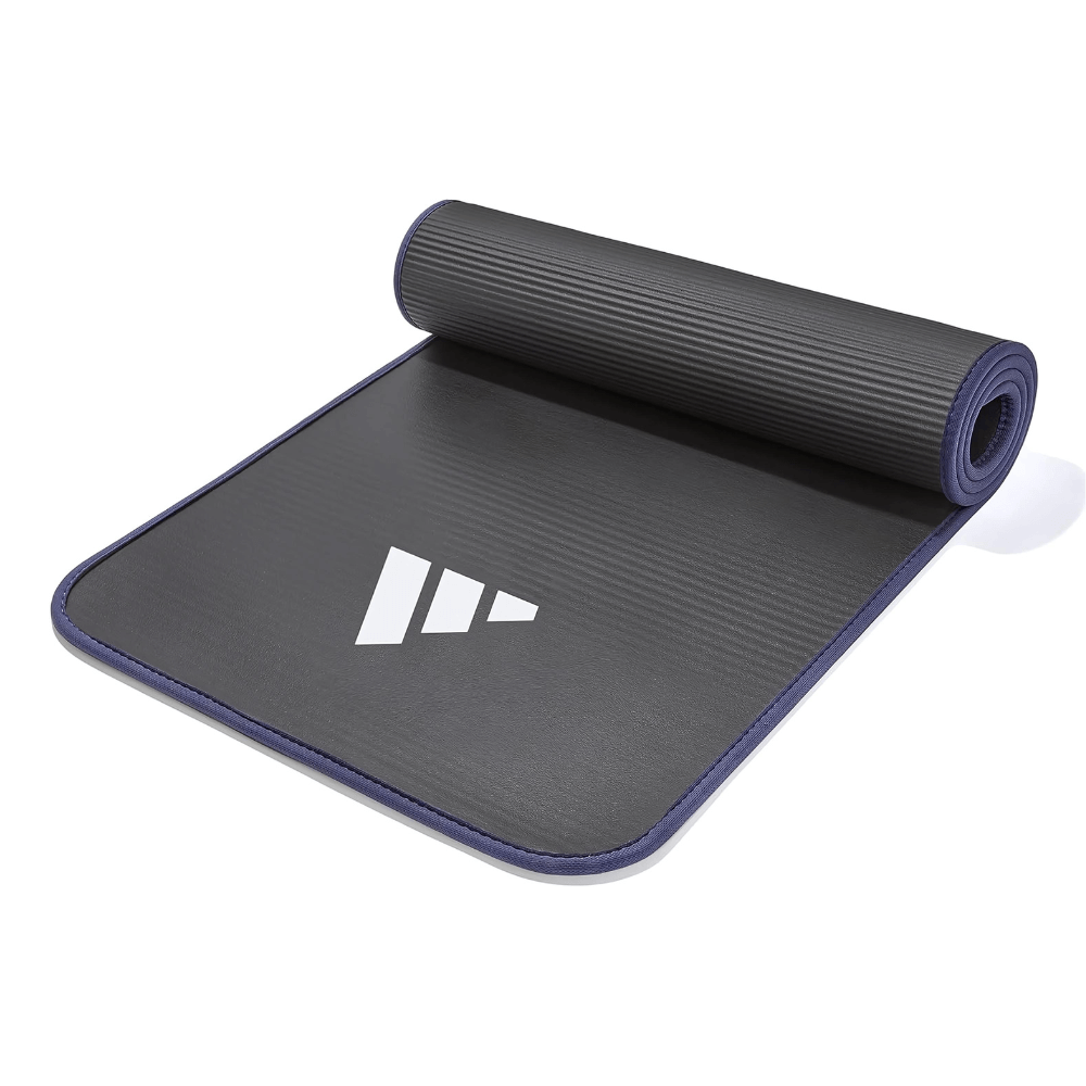 Thảm tập Yoga Adidas màu đen viền xanh dương