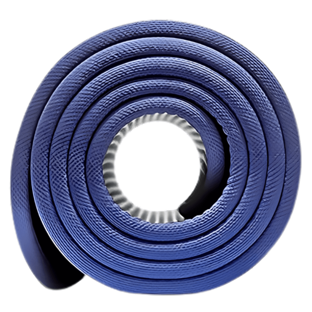 Thảm tập Yoga Adidas màu đen viền xanh dương