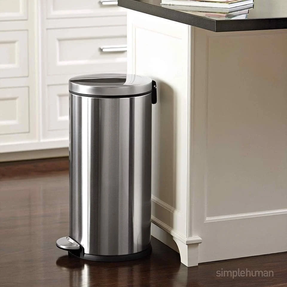 Thùng rác hình chữ nhật Simplehuman 30 lit