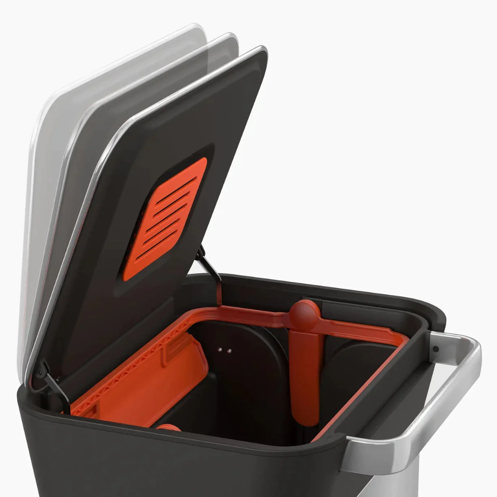 Thùng rác nén rác và khử mùi Joseph Joseph Titan 30L Steel 30030