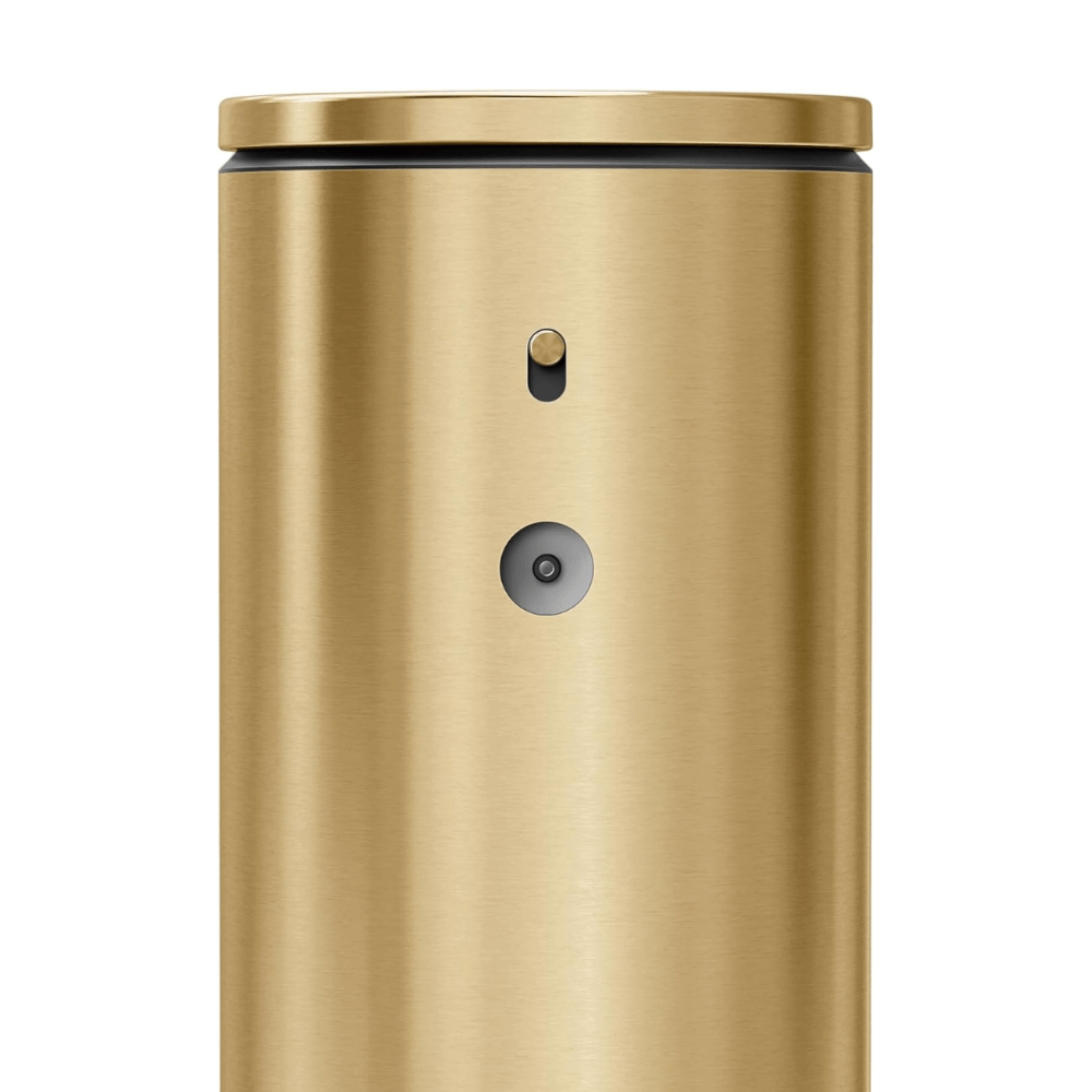 Chiết xà phòng cảm ứng Simplehuman màu vàng model mới