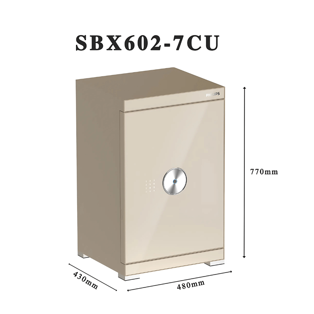 Két sắt Philips SBX602-7CU 113 Kg màu vàng champagne