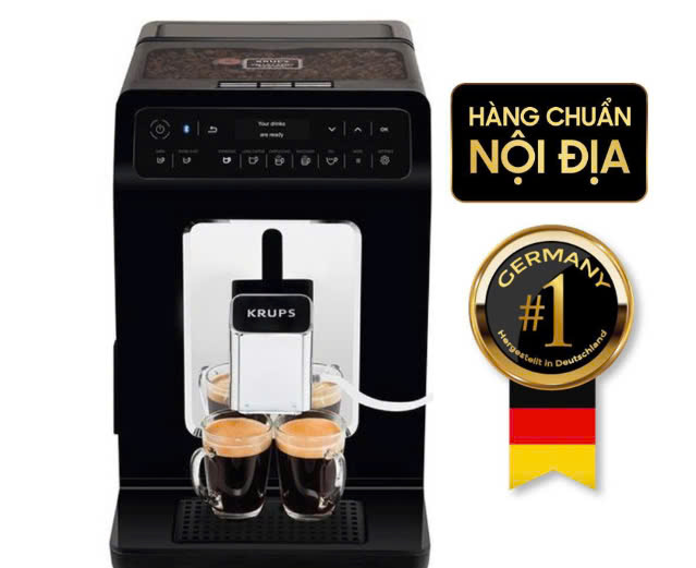 Máy pha cà phê KRUPS EA8918 màu đen