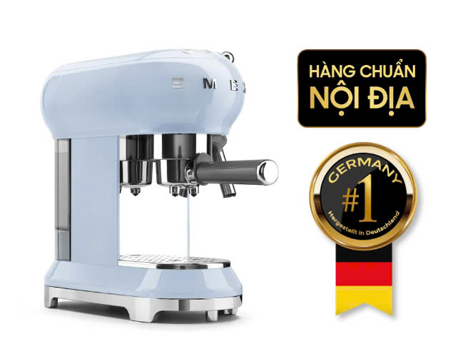 Máy pha cà phê SMEG ECF01PBEU màu xanh